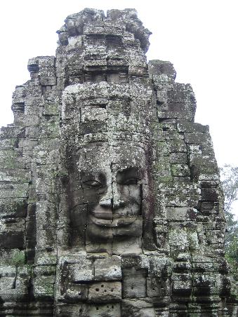 Coldly Smiling, enormous faces of Avalokiteshvara