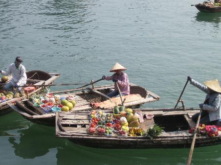 Shopping auf dem Wasser