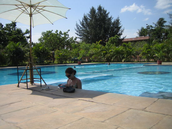 Wir hatten viel Platz zum schwimmen..