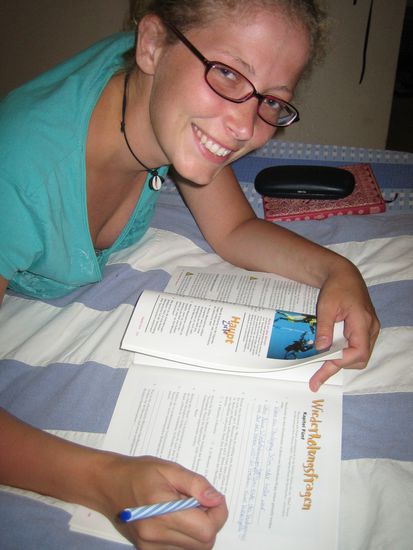 bueffeln fuers PADI Examen