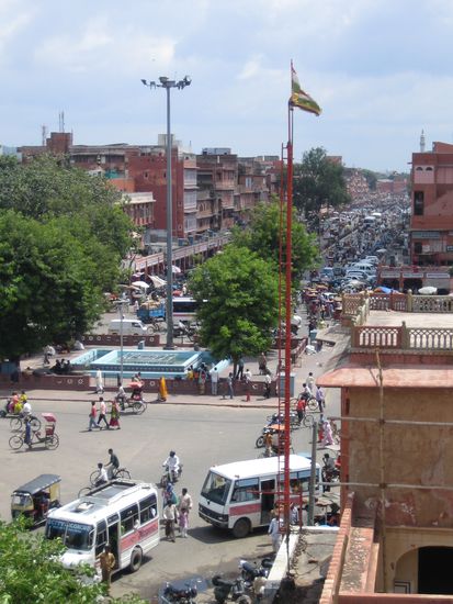 die Aussicht aus dem Spannerpalast