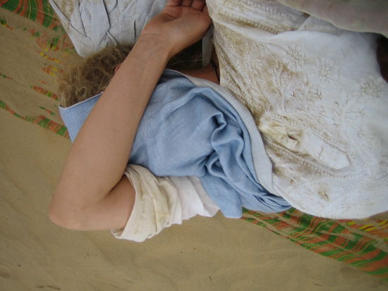 Katha am naehsten morgen...Ich war froh sie wiederzufinden...