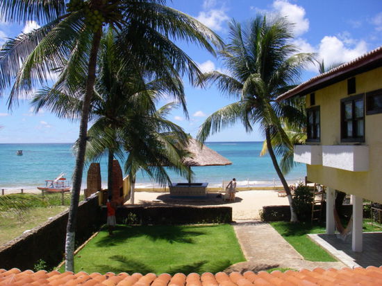 Ausblick von Nicoles Zimmer in der Pousada.