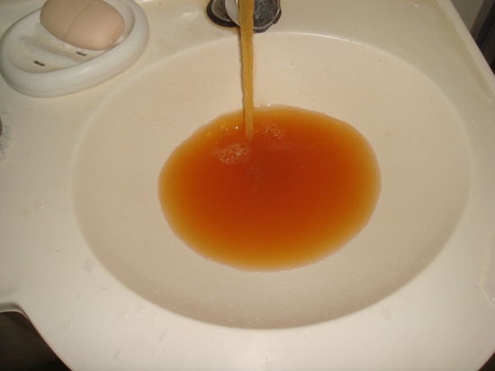 ...so sieht manchmal unser Wasser aus!