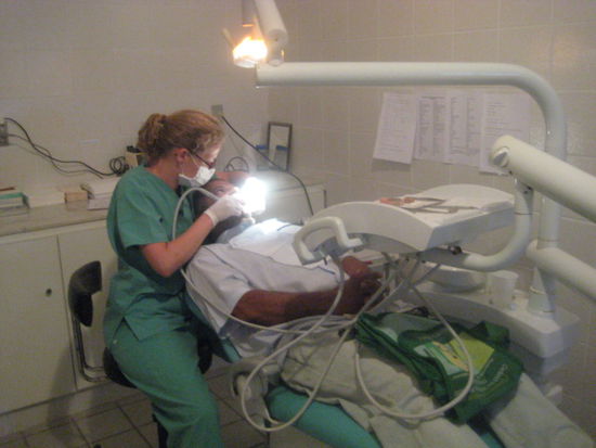Katha bei der Arbeit.