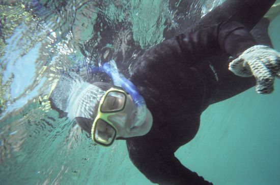 Immer musste ich lachen und dann kam Wasser in den Schnorchel