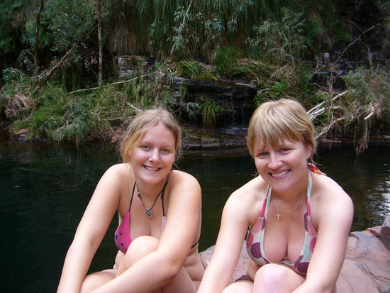 Hannah und ich im Knox Gorge