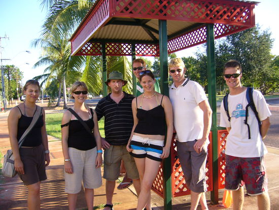 Abschied in Broome (Caroline, Hannah, Ross, Steve, Conny, Jay, Doug)