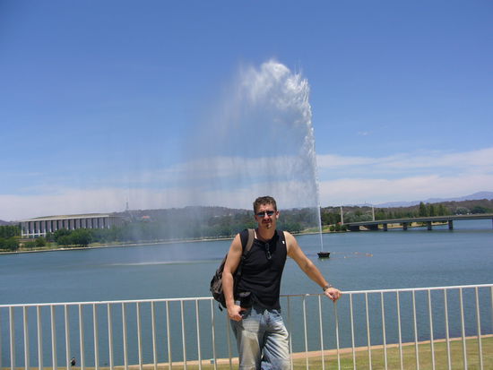 Riesenfontaene im Stadtzentrum