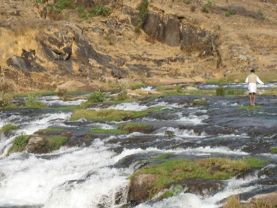 Kurz vor dem Wasserfall
