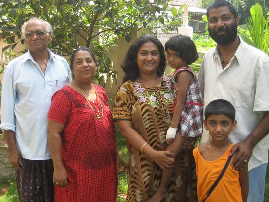 indian familiy portrait