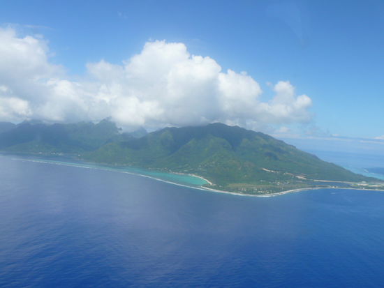 Abflug aus...Moorea? Huahine? Raitatea? Wir wissen es nicht mehr so genau...unser Tipp liegt bei Moorea