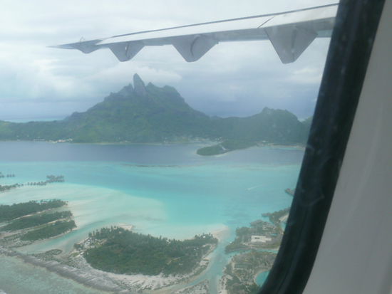 Anflug auf Bora Bora (ganz sicher)