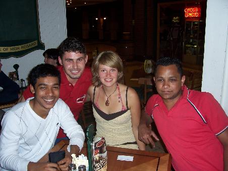 Taufeeq, Achmed, Karo und Zunaid.