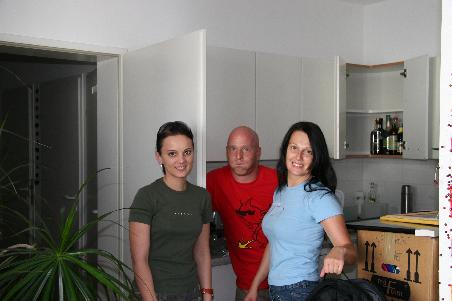 die Übersiedlungscrew (Ilse, Woifi und ich)