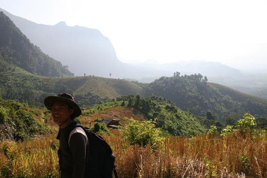 in den Bergen von Laos