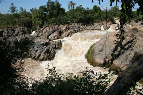Wasserfall auf Don Det ...