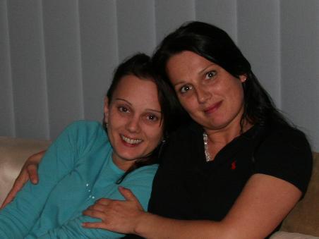 Ilse und ich gemütlich zu Hause