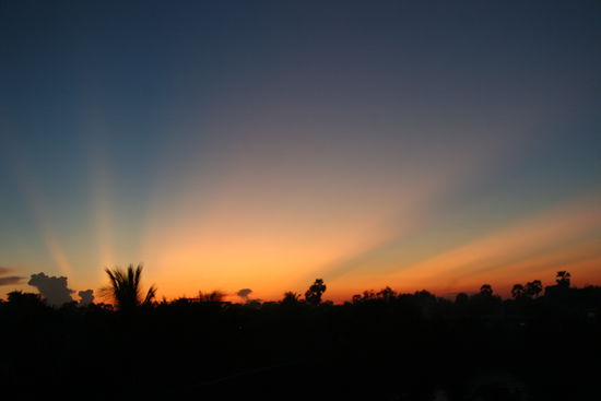 Sonnenuntergang von der "Sunset Bar" aus