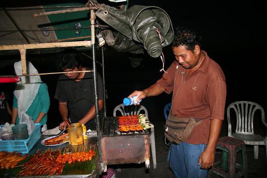 Abendessen am Foodstall