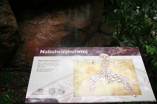 Rockart der Aboriginals am Nourlangie Rock