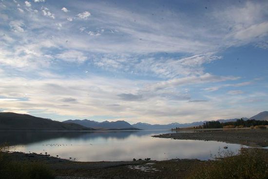 Lake Tekapo gegen abend