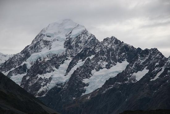 Mount Cook - fast ganz sichtbar