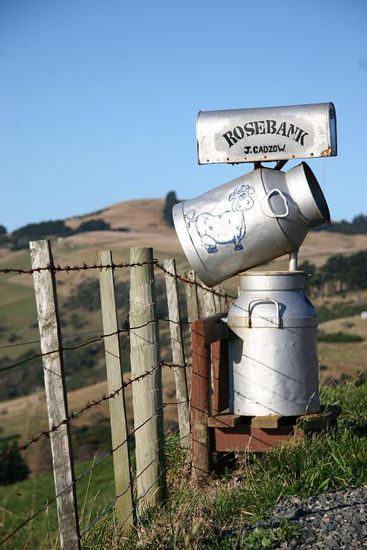 Postkasten auf der Otago Peninsula
