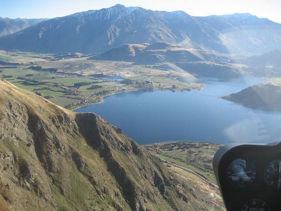Lake Wanaka aus der Vogelperspektive