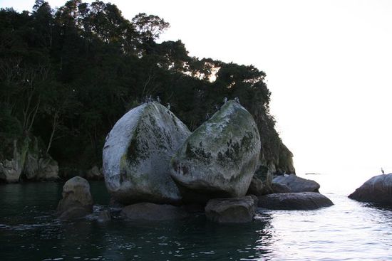 Split apple rock