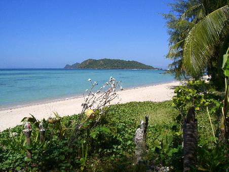 Unser Privatstrand von dem Bungalow aus (Koh Phangan)!