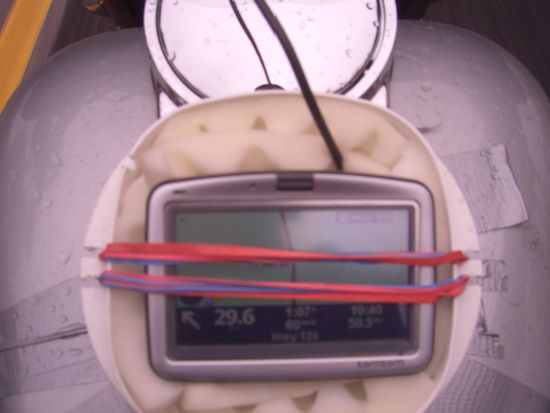 Einfach prima, so ein fachmännisch befestigtes Navi