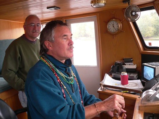 Ich als Copilot. Man hat mir inzwischen bereits die Ketten des Ersten Offiziers verliehen.