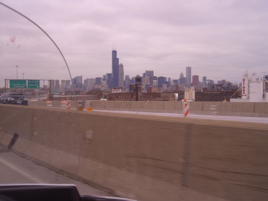 Auf dem Expressway in Chicago