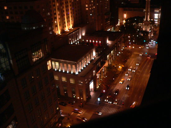 Schöner Ausblick, bei Nacht...