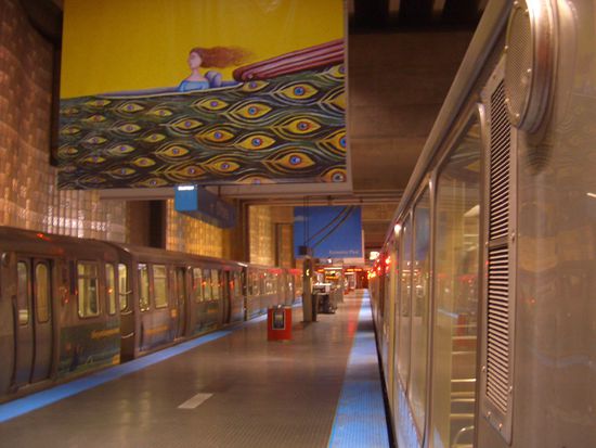 Underground am Airport Chicago O'Hare