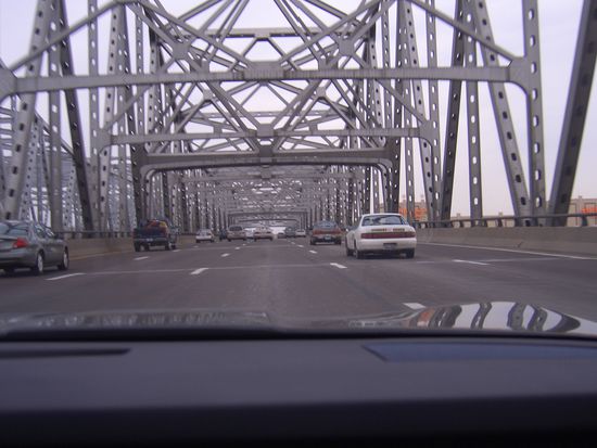 Tolle Stahlbrücke in St. Louis