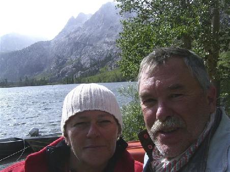 Wir beide am Silver Lake.