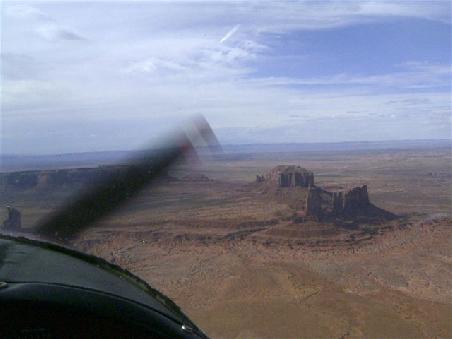 Monument Valley von oben.