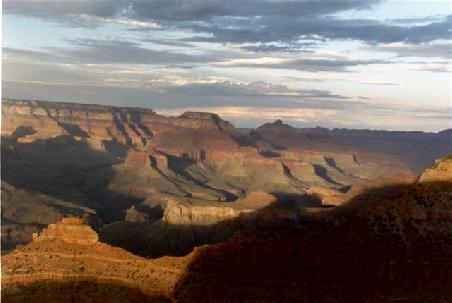 Abend über dem Grand Canyon.