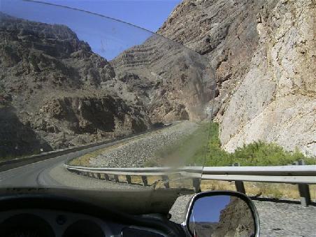 Auf der Interstate durch den Virgin River Canyon.