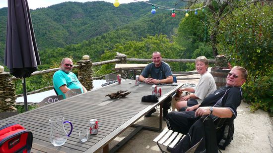 Die drei Berliner. Und Yvonne.