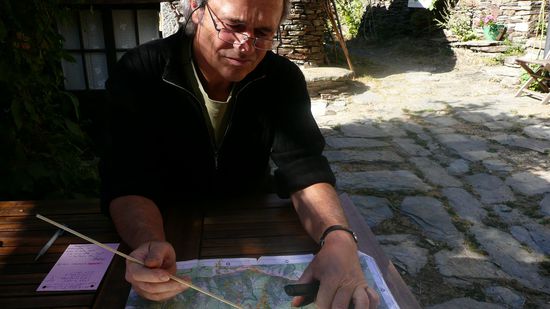 Christian erklärt mir den Weg