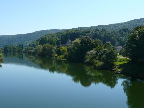Auf dem Heimweg, an der Doubs