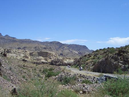 Route 66 bergab