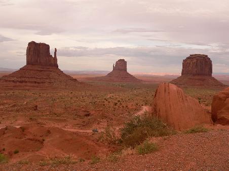 Monument Valley, aber nur für Autos erlaubt
