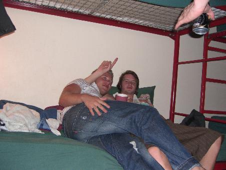 Johann und Simon aus Schweden.Waren bei uns mit auf dem Zimmer.