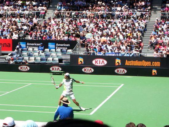 Tommy Haas in Action! An dieser Stelle ncoh mal DANKE fuer die Karten!