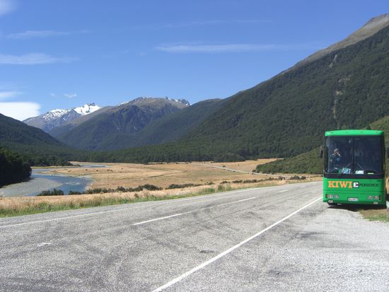 Mein Reisebus! Nicht zu uebersehen.