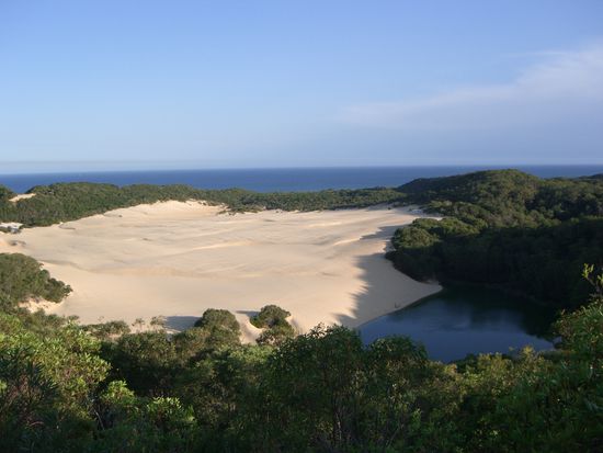 lake wabby von oben betrachtet